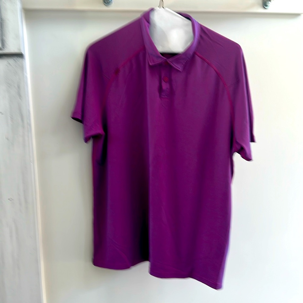 Rhone polo shirt with hidden button down collar